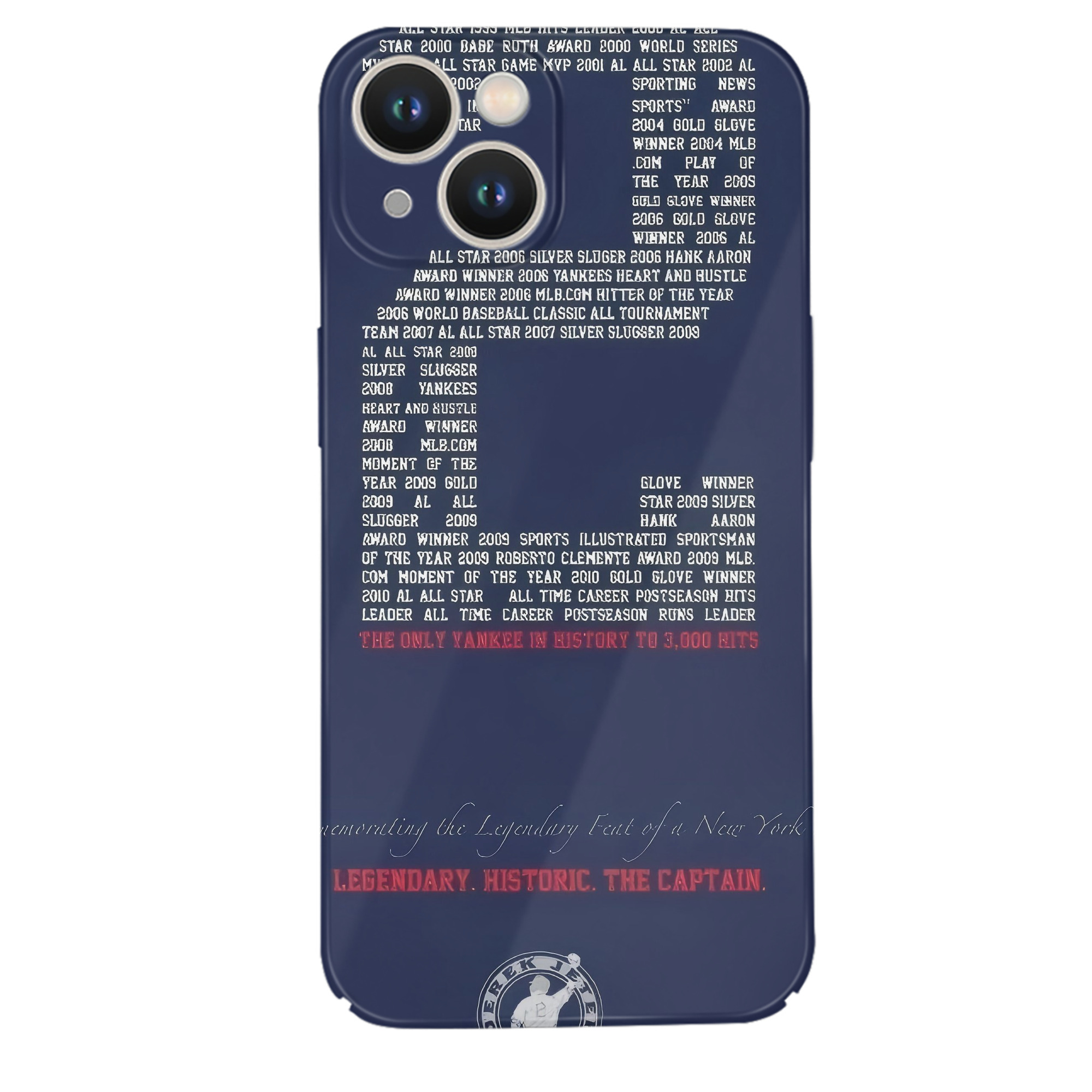 Derek Jeter 44 IPhone 14 Series Full-Cover Hard Case – Shockproof With Raised Camera Protection – Precise Cutouts, Wireless Charging Compatible – Durable, Anti-Yellowing, Easy To Clean